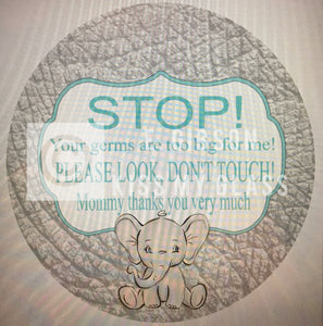 Digital File Germ Tag Elephant