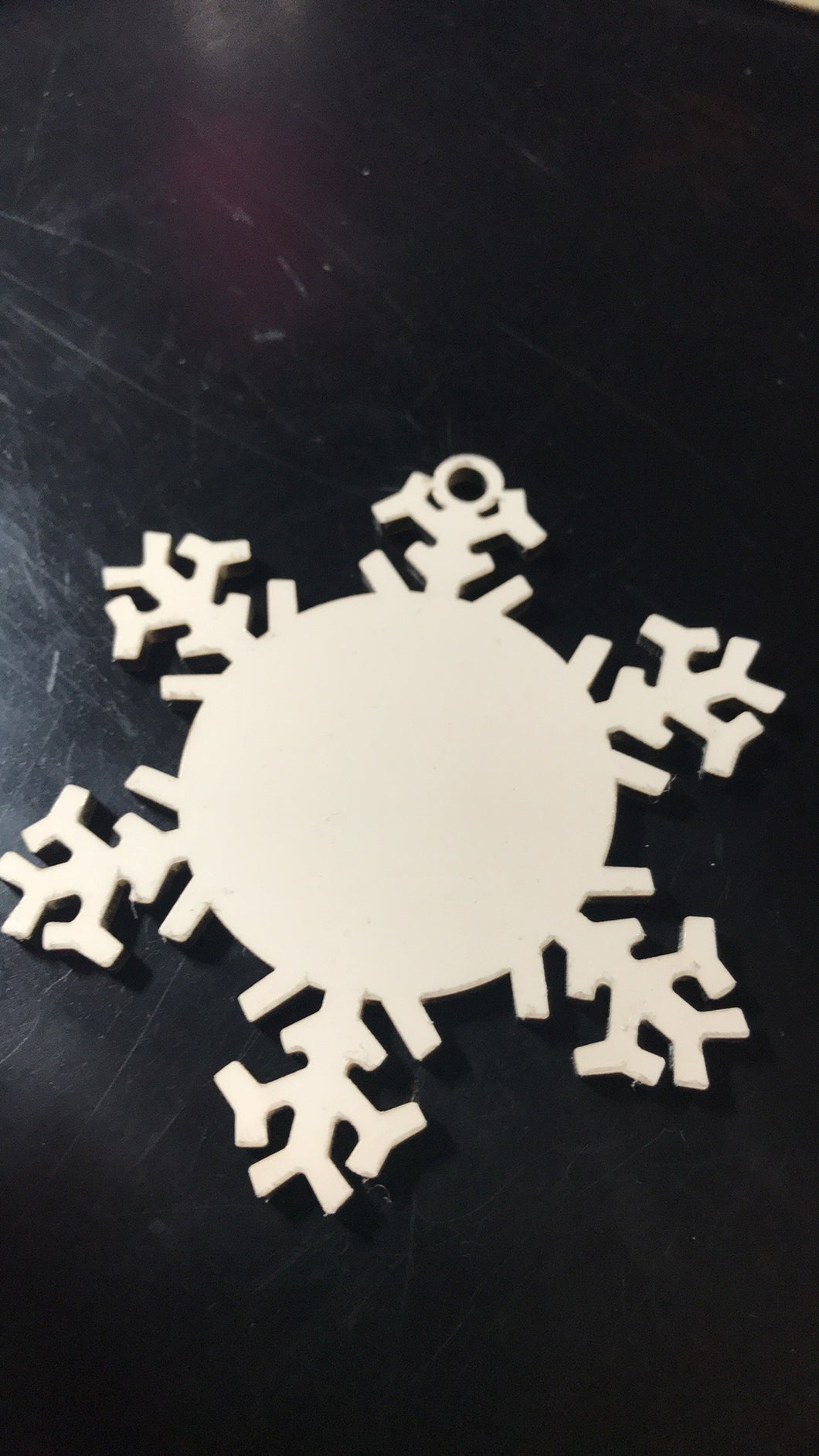 MDF Snowflake Ornament