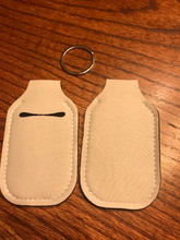 Load image into Gallery viewer, Sublimation Blank Sublimation Ready Neoprene Hand Sanitizer Holder Keychain
