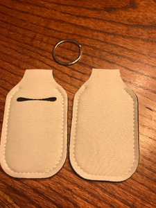 Sublimation Blank Sublimation Ready Neoprene Hand Sanitizer Holder Keychain